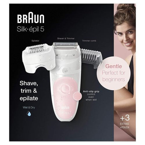 Braun Silk-épil 5 5-620 Wet & Dry Epilator For Women