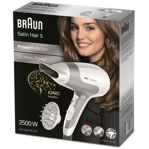 Braun Satin Hair 5 HD585 Power Perfection Dryer With Diffuser - 2500 Watt