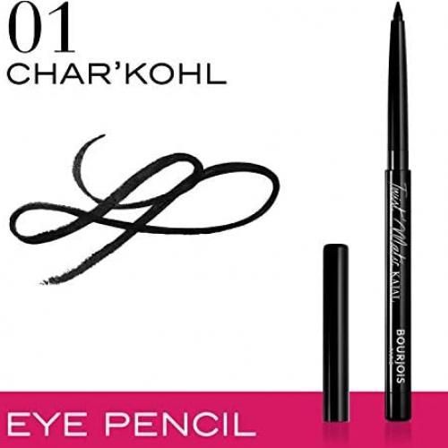 Bourjois Twist Matic Kajal Kohl Eye Pencil -01 Char`kohl