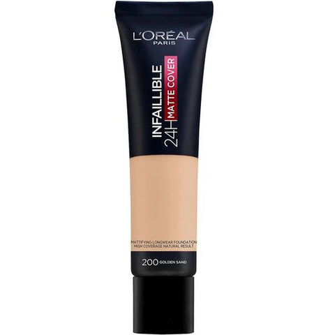 L'Oreal Paris Infallible 24 Hour Matte Foundation - 200 Golden Sand