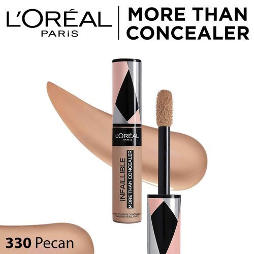 L'Oreal Paris لوريال باريس إنفيلبل أكثر من كونسيلر 330 بيكان - مقاوم للماء ، تغطية كاملة