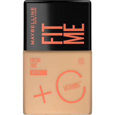 Maybelline New York Fit Me Fresh Tint Foundation - 05 , Lightweight Skin Tint With SPF 50 & Vitamin C.