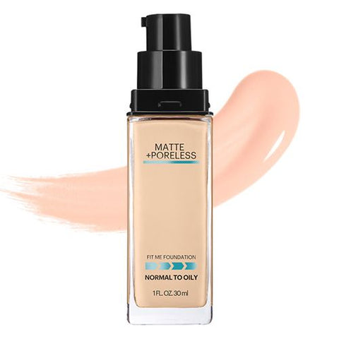 Maybelline كريم الأساس السائل فيت مي مات + بورليس من مايبيلين نيويورك - 130