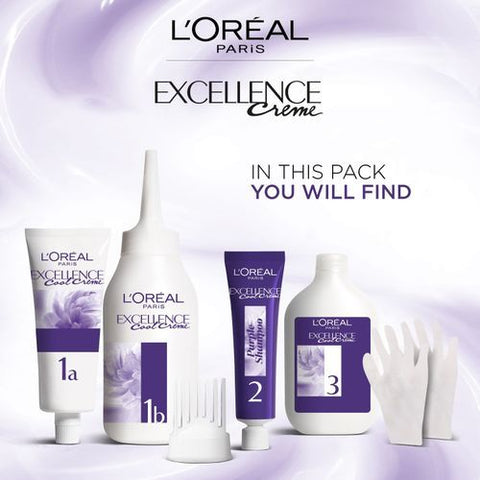 L'Oreal Paris Excellence Crème Hair Color - 8.12 Ash Cool Pearl Light Blonde