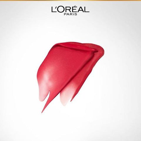 L'Oreal Paris أحمر شفاه سائل غير لامع من لوريال باريس - لون مكثف ولمسة نهائية غير لامعة - يدوم طويلاً - بدون نقل - مع حمض الهيالورونيك - 245 French Kiss