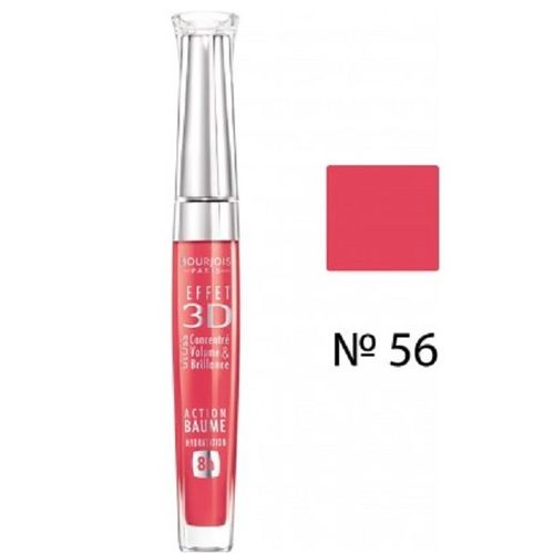 Bourjois 3D Effet Lip Gloss For Women - 56 Rose Dynamic