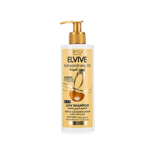 L'Oreal Paris 3 In 1 Elvive Extraordinary Oil Low Shampoo - For Dry Hair - 400 Ml