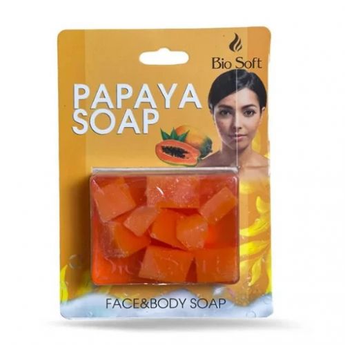 Bio Soft Papaya Soap - For Face & Body - 100gm