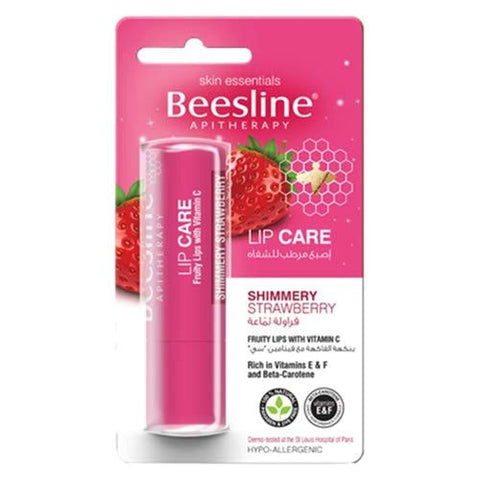 Beesline Lip Care - Shimmery Strawbrry - 4g