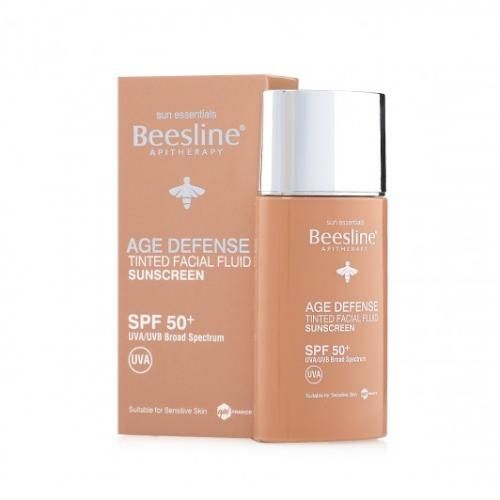 Beesline AGE Defense - Tinted Facial Fluid Sunscreen - Light SPF50 - 40ml