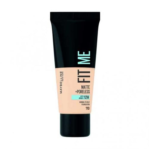 Maybelline New York Fit Me Matte + Poreless Liquid Foundation - 110 Porcelain