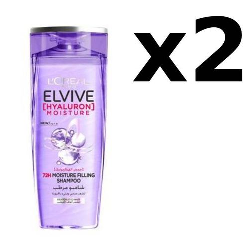 L'Oreal Paris Elvive Hyaluron Moisture - 72H - Filling Shampoo-400ml - 2pcs