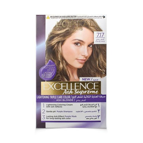 L'Oreal Paris Excellence Crème Hair Color - 7.17 Ash Blonde