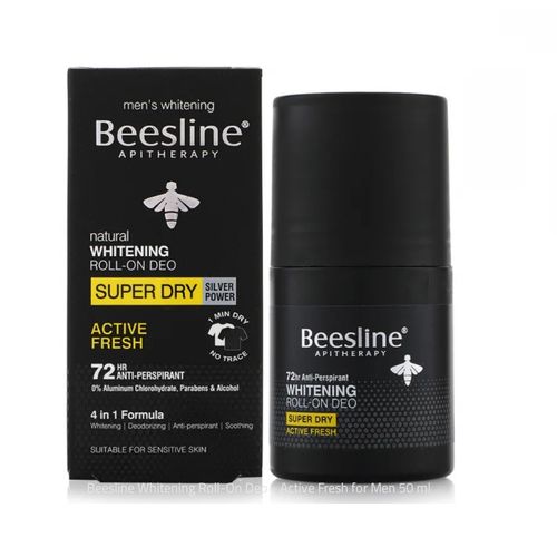 Beesline Men's whitening Roll-On Deodorant - Active Fresh - 50ml