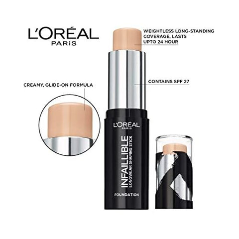 L'Oreal Paris Infallible Foundation Longwear Stick -180 Radiant Beige