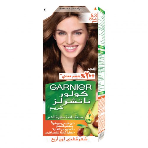 Garnier Color Naturals Creme - 5.3 Light Golden Brown - 60+40+12ml