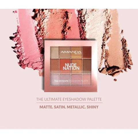 Amanda Nude Nation The Ultimate'' Eyeshadow Palette '' 12 Shades