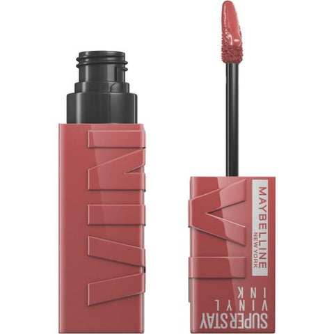 Maybelline New York احمر شفاه سائل من مايبيلين نيويورك، لمسة نهائية لامعة، سائل فينيل فائق البقاء 35 ويكيد