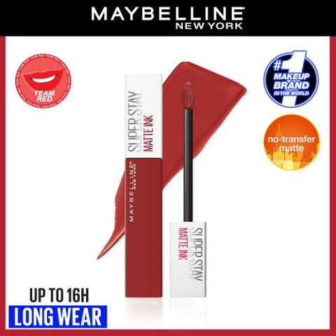 Maybelline New York أحمر شفاه سوبرستاي مات انك سائل سبايسد من ميبيلين نيويورك 335 هوسلر