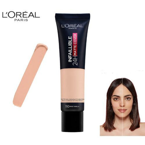 L'Oreal Paris Infallible 24 Hour Matte Foundation - 110 Rose Vanilla