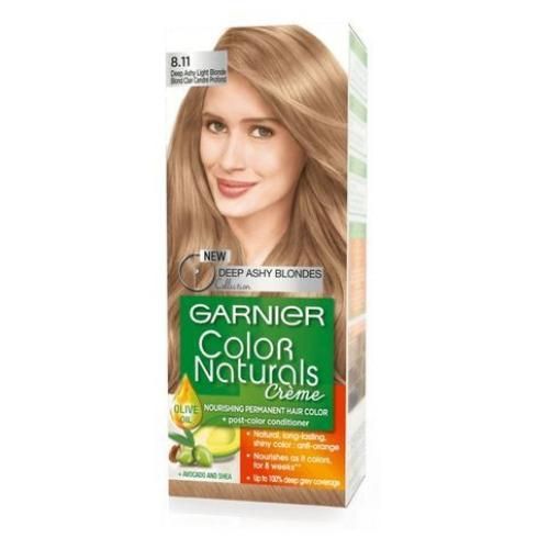 Garnier Color Naturals Creme - 8.11 Deep Ashy Light Blonde- 60+40+12ml