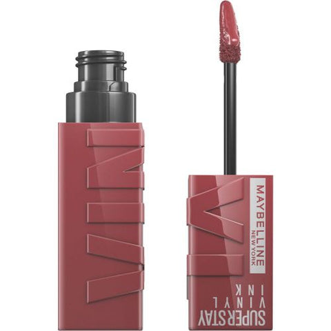 Maybelline New York احمر شفاه سائل من مايبيلين نيويورك، لمسة نهائية لامعة، سائل فينيل فائق البقاء 40 ويكيد