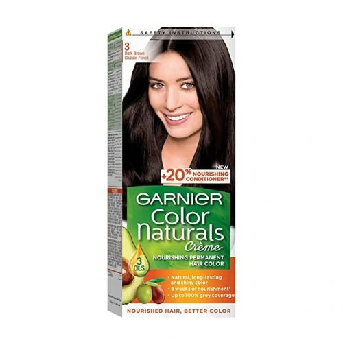 Garnier Color Naturals Creme - 3 Dark Brown - 60+40+12ml