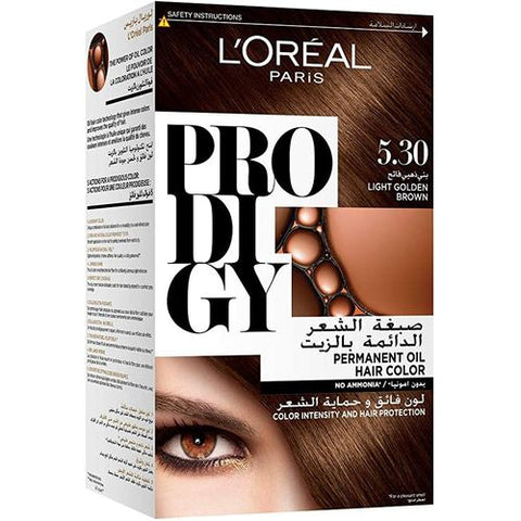 L'Oreal Paris لوريال صبغة شعر برودجي بدون أمونيا 5.3 بني فاتح ذهبي