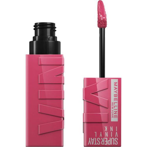 Maybelline New York احمر شفاه سائل من مايبيلين نيويورك، لمسة نهائية لامعة، سائل فينيل فائق البقاء 20 ويكيد