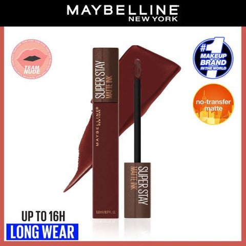 Maybelline New York أحمر شفاه سوبرستاي مات انك سائل نود كوفي من ميبيلين نيويورك 275 موكا إنفنتور