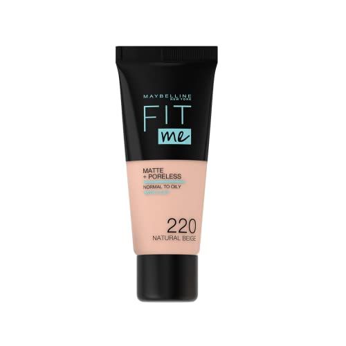 Maybelline مايبيلين نيويورك فيت مي مات + بورليس – 220 بيج طبيعي