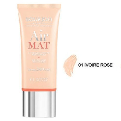 Bourjois Air Mat Foundation - Undetectable Matte Finish -24 H -Rose Ivory NO:01