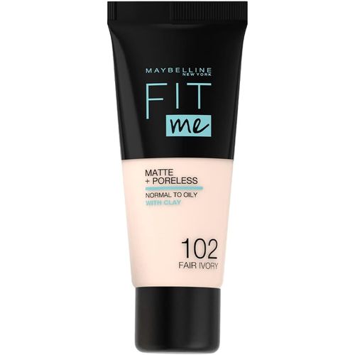 Maybelline مايبيلين نيويورك فيت مي مات + بورليس – 102 افورى فاتح