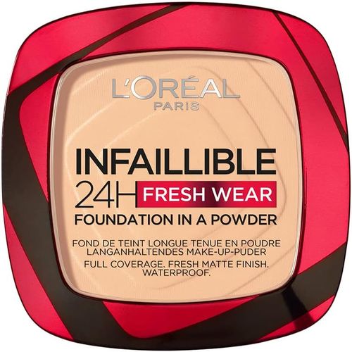 L'Oreal Paris كريم اساس بودر فريش وير مضغوط يدوم 24 ساعة من انفيليبل- 40