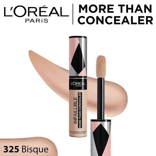 L'Oreal Paris لوريال باريس إنفيلبل أكثر من كونسيلر 325 بيسك - مقاوم للماء ، تغطية كاملة