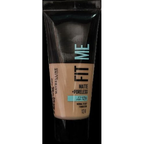 Maybelline ميبلين فوندشن كريم اساس غير لامع بورليس 124 -سوفت ساند-30