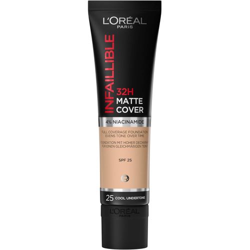 L'Oreal Paris Infaillible 24H Matte Cover Foundation 25 cool undertone -Oil Control, High Coverage