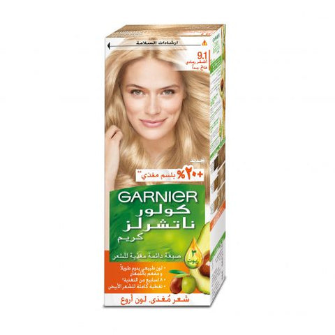 Garnier Color Naturals Creme - 9.1 Natural Extra Light Ash Blonde- 60+40+12ml