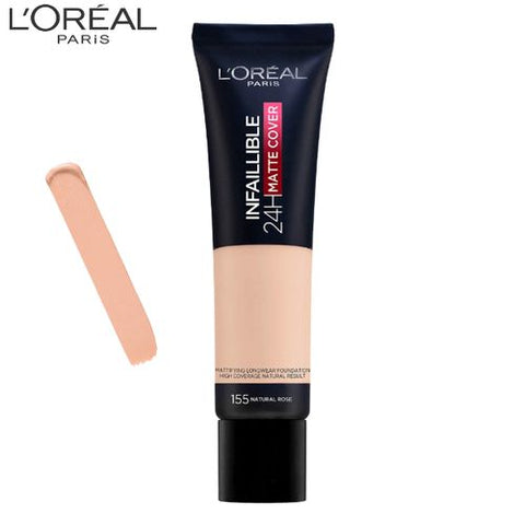 L'Oreal Paris Infallible 24 Hour Matte Foundation - 145 Beige Rose