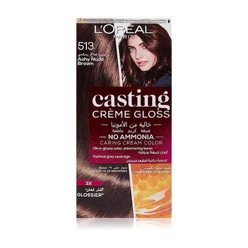 L'Oreal Paris Casting creme gloss - 513 Ashy Nude Brown - 48ml - 72ml - 60ml