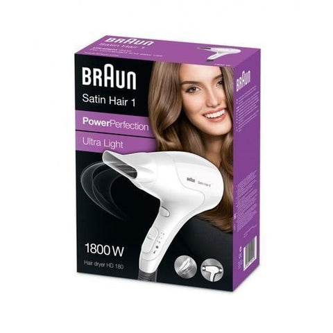 Braun Satin Hair 1 HD180 Power Perfection مجفف الشعر - 1800 واط