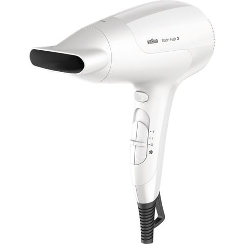 Braun HD380 Satin Hair 3 Hair Dryer With Ionic Function - 2000 Watts - White