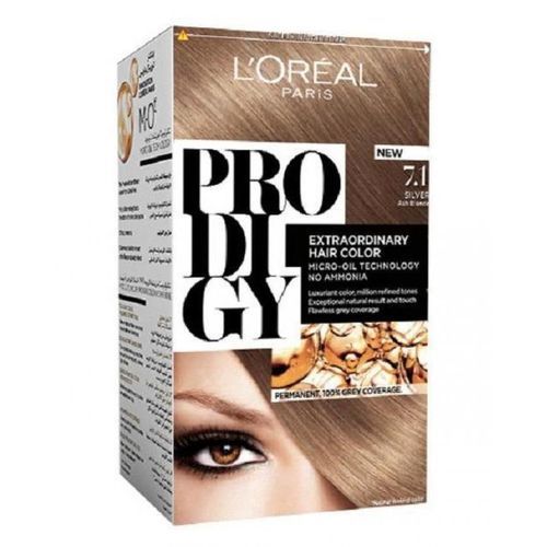 L'Oreal Paris صبغة شعر برودجي بدون أمونيا - 7.1 فضي / اشقر رمادي