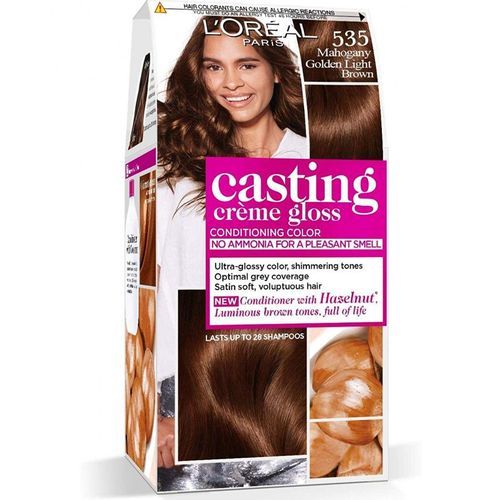 L'Oreal Paris Casting Crème Gloss Hair Color - 535 Mahogany Golden Light Brown