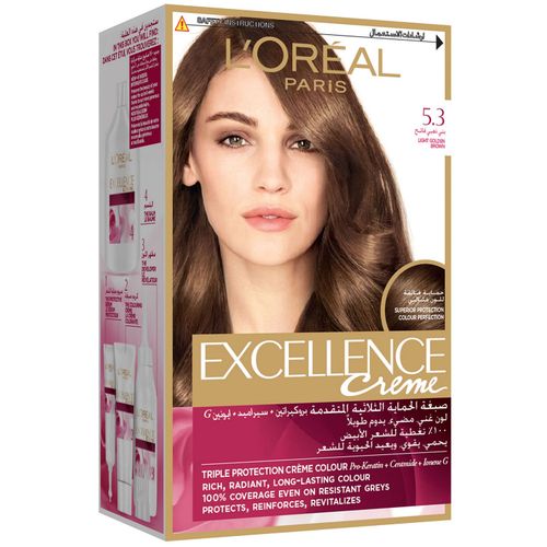 L'Oreal Paris اكسيلنس كريم - 5.3 بني ذهبي فاتح