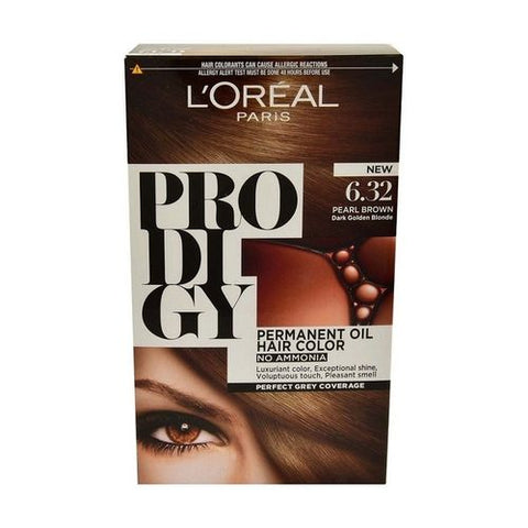 L'Oreal Paris Prodigy Permanent Oil Hair Color - 6.32 Pearl Brown