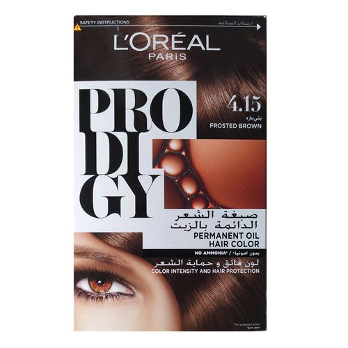 L'Oreal Paris بروديجي صبغة الشعر الدائمة بالزيت 4.15 بني بارد