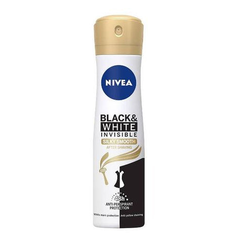 Nivea Black & White Invisible Silky Smooth Deodorant Spray - 150 Ml