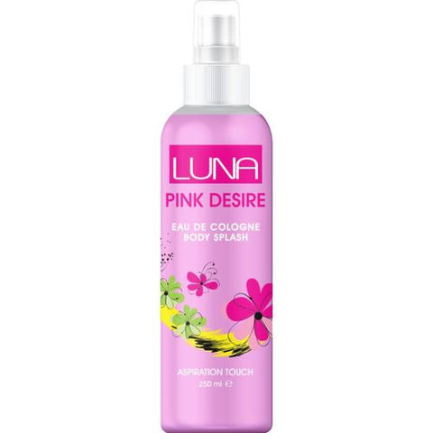 Luna Pink Desire Splash - Eau De Cologne - For Women - 250 Ml