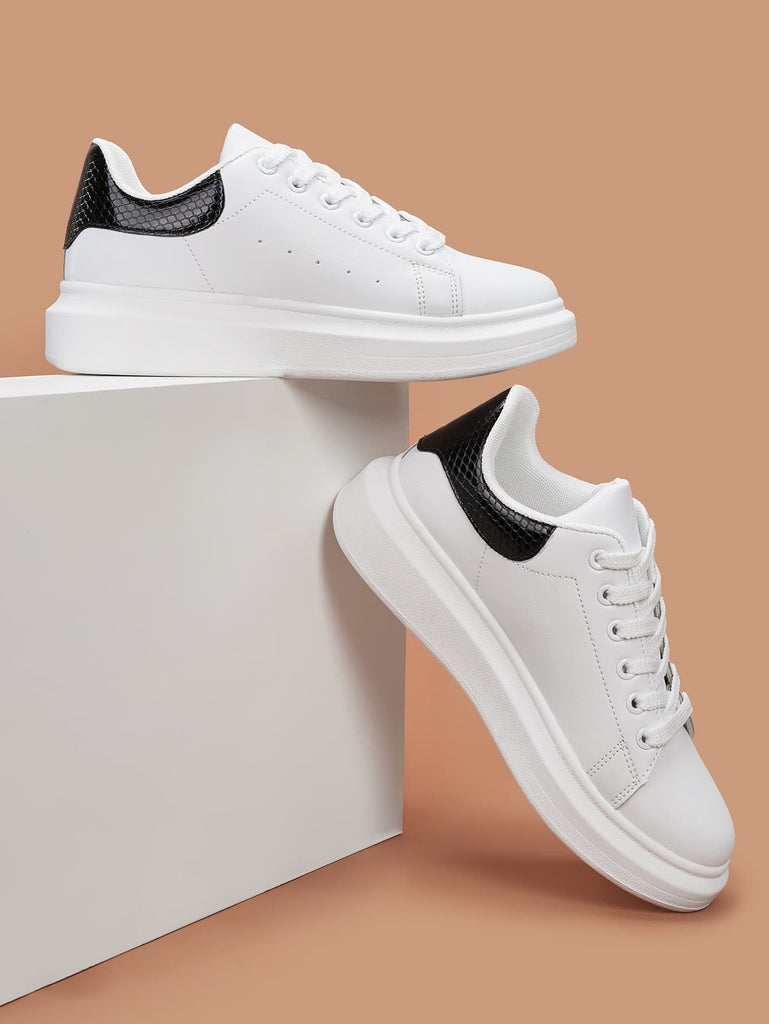 New Style Women'S Casual Sneakers, Plus Size White Athletic Shoes | SHEIN  ASIA